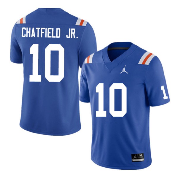 Men #10 Andrew Chatfield Jr. Florida Gators College Football Jerseys Throwback